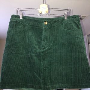 Forever 21 Green Corduroy mini Skirt